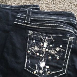 Miss Me black bling jeans